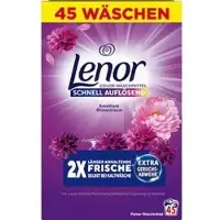 Lenor Waschmittel Color Amethyst Blütentraum, Pulver, schnell auflösend, 2,25 kg, Waschladungen 45