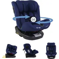 Mobiclinic , Sitzerhöhung Auto Kinder, 360º Drehbar, I-Size Regelung, Top Tether, Gruppe 0/1/2/3, Evolutive, Max. 36 Kg, Autositz, Pandafix