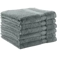 BETTWARENSHOP Handtuch Serie Essential Handtuch 6er Pack 50x100 cm | kiesel - grau
