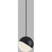 LED2 3301033 LED-Deckenleuchte Loco 1x10W | 900lm | 3000K - schwarz, opal
