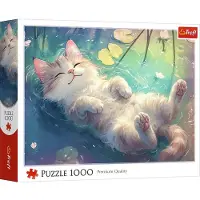 Trefl , Perfekte Entspannung - Katze , 1000 Teile Puzzle