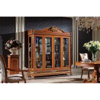AEA Vitrine Schrank Vitrinen Wohnzimmer Schau Schränke Design Barock Rokoko XXL Neu