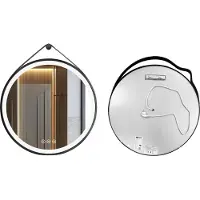 OEM Runder LED-Badezimmerspiegel, einstellbare Beleuchtung, beschlagfreies Design, 60cm