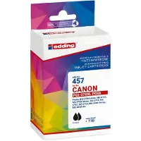 Edding EDD-457 Tintenpatronen Doppelpack, schwarz kompatibel zu Canon PG-570XL, Schwarz, 22 ml, 2 Stück(e), 770 Seiten, Doppelpack