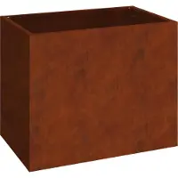 Syfax Garten-Pflanzgefäß Rostoptik 50 x 32 x 40 cm Wetterfeststahl
