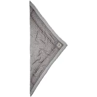 Lala Berlin Schal - Triangle Tilda - Swoosh Light Blue/Brown - - One Size - Schals