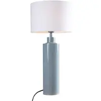 PR Home Tischlampe Solo, blau, für Wohn- / Esszimmer, Textil / Stoff / Seide, Modern, Tischlampe