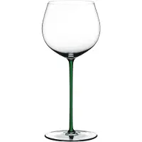 Riedel 4900/97G FATTO A MANO Oaked Chardonnay Weinglas - Stiel GRÜN