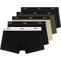 BOSS für Herren. 50531660 Set 5 Boxershorts 5P Essential mehrfarbig (L), Heimtextilien, Baumwolle