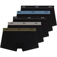 BOSS für Herren. 50531660 Set 5 Boxershorts 5P Essential schwarz (XL), Heimtextilien, Baumwolle