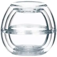 Unyqoos Transparente stapelbare Lebensmittelbehälter 3er-Set, Kunststoff, 14,5×10,7×10,7 cm – gefrierschrank- & spülmaschinenfest