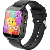 Ruopoem mit 26 Spiele Kamera Musik Video Schrittzähler Hörbuch Wecker HD Touchscreen, Smart Watch Kinderuhr Geschenke für Mädchen Junge Student 4-12