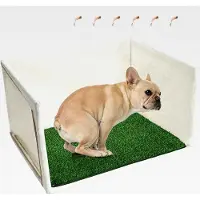 Markenlos Hundetoilette, wasserdicht, hohe Wände, Haustierbedarf für Innen- und Außenbereich, geeignet für Zuhause, Wohnung, Balkon, Reisen, Wohnzimmer, Training