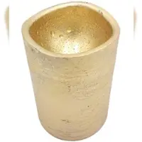 BURI LED Kerze RUSTIC gold Höhe 20 cm Durchmesser 7 cm