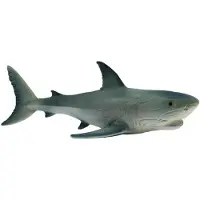 BULLYLAND 67410 - Spielfigur Weißer Hai, ca. 11,6 cm große Tierfigur, detailgetreu, PVC-frei, ideal als kleines Geschenk für Kinder ab 3 Jahren