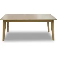 Masseno Ausziehbar Esstisch ROBUST 180 - 265 cm x 100 cm Rechteckig Tisch für Wohnzimmer, Küche, Eichefarben