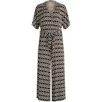 Betty Barclay Jumpsuit "Jumpsuit mit Eingrifftaschen", Damen, Gr. 40, EURO, schwarz (schwarz, beige), Obermaterial: 95% Viskose LENZING LenzingCV. 5% Elasthan EL., Overalls Jumpsuit