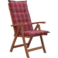 Grasekamp Auflage Rubinrot Kissen Polster für Klapp-Sessel Garten-Stuhl