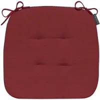 Magma Heimtex Magma Stuhlkissen Fino 41x41x3,5 cm | rot - rot