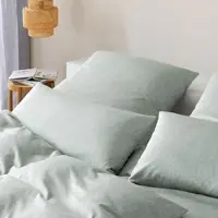 Elegante Interlock Jersey Bettwäsche Twine 140x200 cm + 70x90 cm | salbei - grün