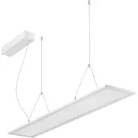 Brumberg LED-Pendel Adara 119,5 cm, DALI, 2CCT, mikroprisma Adara, dimmbar, weiß / opal, für Arbeitszimmer / Büro, Aluminium, Pendelleuchte