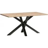 Masseno Ausziehbar Esstisch ALMERIA 160 - 260 cm x 90 cm Rechteckig Tisch für Wohnzimmer, Küche, Eiche Artisan