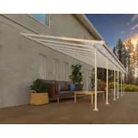 Palram - Canopia Aluminium Terrassenüberdachung Feria Weiß 387x850x305 cm