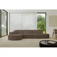 ALTDECOR Ecksofa in L-Form MARI-L2 - 328x171x79,5 cm Braun - Corner Sofa Bett Eckcouch Couch Wohnlandschaft Cauchsofa