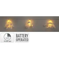 Nampook Led Girlande Blume 20led warm w Weihnachtsdekoration