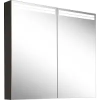 Schneider ARANGA TW Lichtspiegelschrank, 2 Türen, 795x120x700mm, Lichtbänder oben, 160.480.02.44