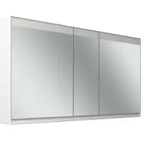 Schneider FILO HCL Spiegelschrank, Unterputz, Lichtband oben, 1495x147x759mm, 3 Türen, 2 Steckdosen