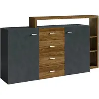 Petits-meubles SIDEBOARD Ilyes Grau und Holz