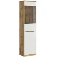 Petits-meubles VITRINE June Weiß und Holz