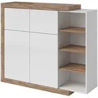 Petits-meubles SIDEBOARD Azior Weiß und Holz