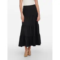 ONLY Maxirock "ONLMAY MAXI SKIRT" Baumwolle, mit Volant
