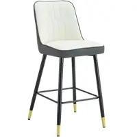 STILVORA Barhocker 2er Set mit 100 cm Höhe und Kunstleder Sitzfläche, Barstuhl mit schwarzem Metallgestell und Fußraste, Tresenhocker mit stabilem Design für Hausbar