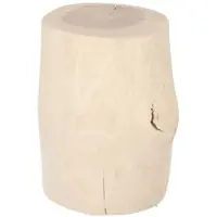 Jan Kurtz BLOCK Hocker – Massivholz Design aus Kernesche 38cm hoch, Ø:29