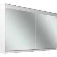 Schneider FILO HCL Spiegelschrank, Unterputz, Lichtband oben, 1295x147x759mm, 2 Türen, 2 Steckdosen