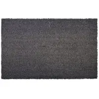 Karat Kokosmatte Eingangsmatte Fußabtreter nach Maß Grau 24 mm 100 x 350 cm