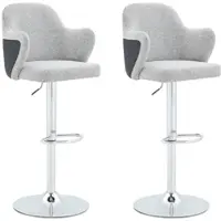 STILVORA Barhocker 2er-Set mit Armlehnen,Tresenhocker gepolstert für Bar zu Hause und Restaurants, Barstuhl mit 360° drehbar und höhenverstellbar