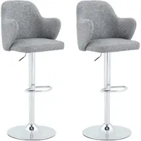 STILVORA Barhocker 2er-Set mit Armlehnen,Tresenhocker gepolstert für Bar zu Hause und Restaurants, Barstuhl mit 360° drehbar und höhenverstellbar