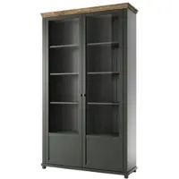 Trendmanufaktur GESCHIRRSCHRANK Martin Grün und Holz