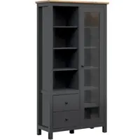 Petits-meubles GESCHIRRSCHRANK Duck Anthrazitgrau und Holz