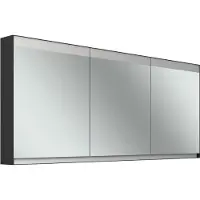 Schneider FILO HCL Spiegelschrank, Unterputz, Lichtband oben, 1795x147x759mm, 3 Türen, 2 Steckdosen