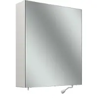 Schneider CARE Spiegelschrank, 595x680mm, Türanschlag re., ohne Beleuchtung, 2 Steckdosen li. außen unten, mit Spender, 193.664.02.02