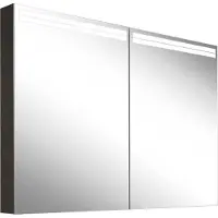 Schneider ARANGA TW Lichtspiegelschrank, 2 Türen, 995x120x700mm, Lichtbänder oben, 160.500.02.44