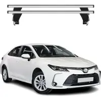 Menabo Dachträger Grundtäger für Toyota Corolla Limo 2019-2025 50kg Alu Grau 2x