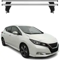 Menabo Dachträger Grundtäger für Nissan Leaf 2017-2025 50kg Alu Silber 2 tlg