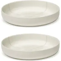 Serax - Zuma tiefer Teller by Kelly Wearstler, Ø 20,5 cm, Salt / weiß (2er-Set)