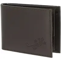 OXMOX Leder Geldbörse Leather RFID Protect Pocketbörse Lizard 2.0 Embossed Brown dunkelbraun
